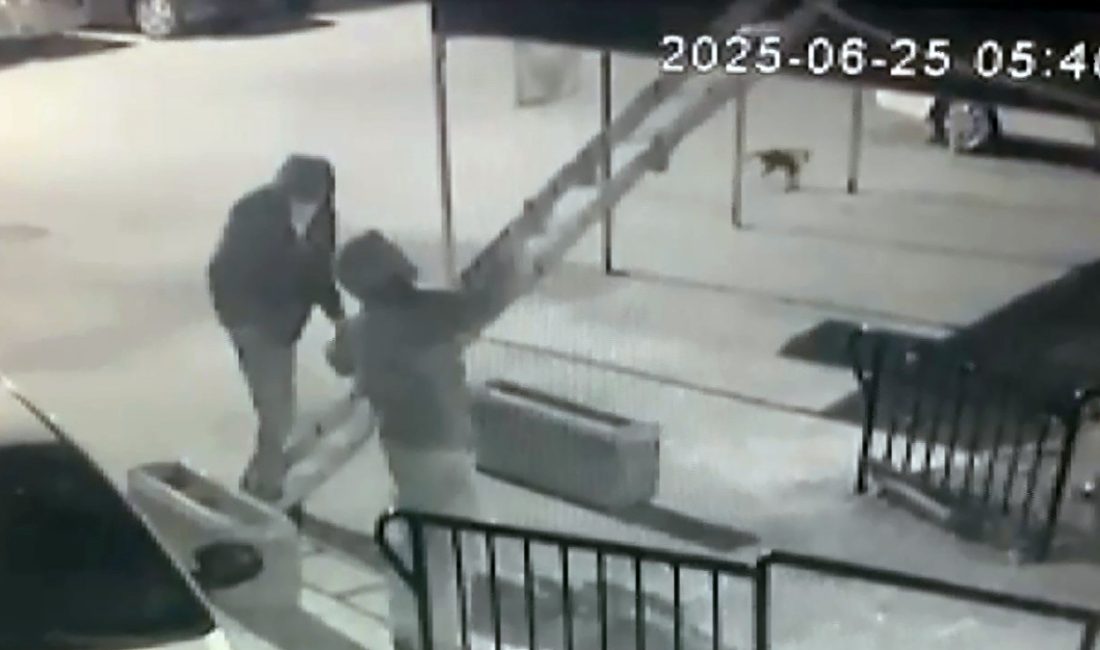 Çukurova ilçesinde 2 hırsız 1'inci katta bulunan bir dairenin balkonuna