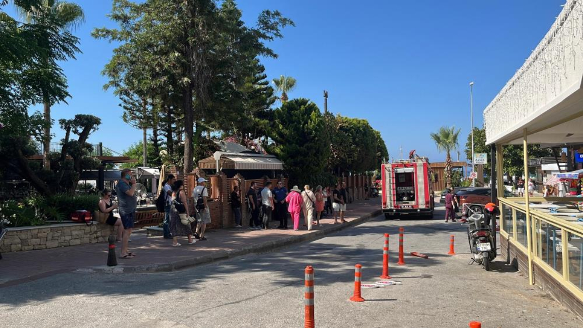 Alanya ilçesinde otelin kazan dairesinde çıkan yangın kısa müddetli paniğe