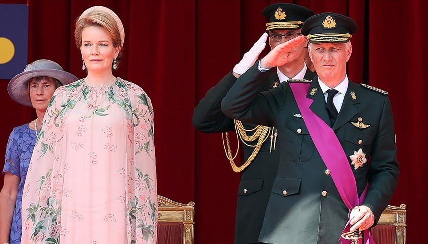 Belçika Hükümdarı Philippe ve eşi Kraliçe Mathilde, üç günlük gecikmenin