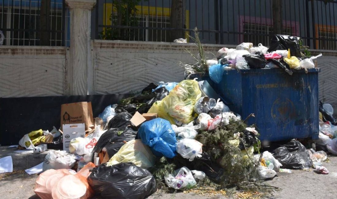 İzmir'in Buca ilçesinde DİSK'e bağlı Genel-İş Sendikası üyesi kimi çalışanların