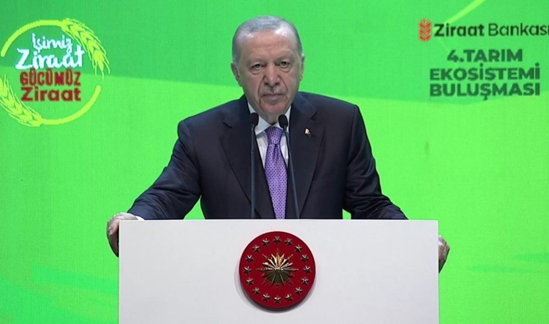 Cumhurbaşkanı Erdoğan, Haliç Kongre Merkezi’nde gerçekleştirilen “4. Ziraat Bankası Tarım