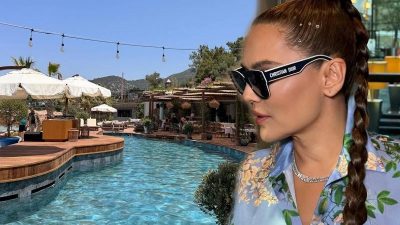 Müzikçi Demet Akalın, tatil için Bodrum'a gitti. Deniz, kum ve