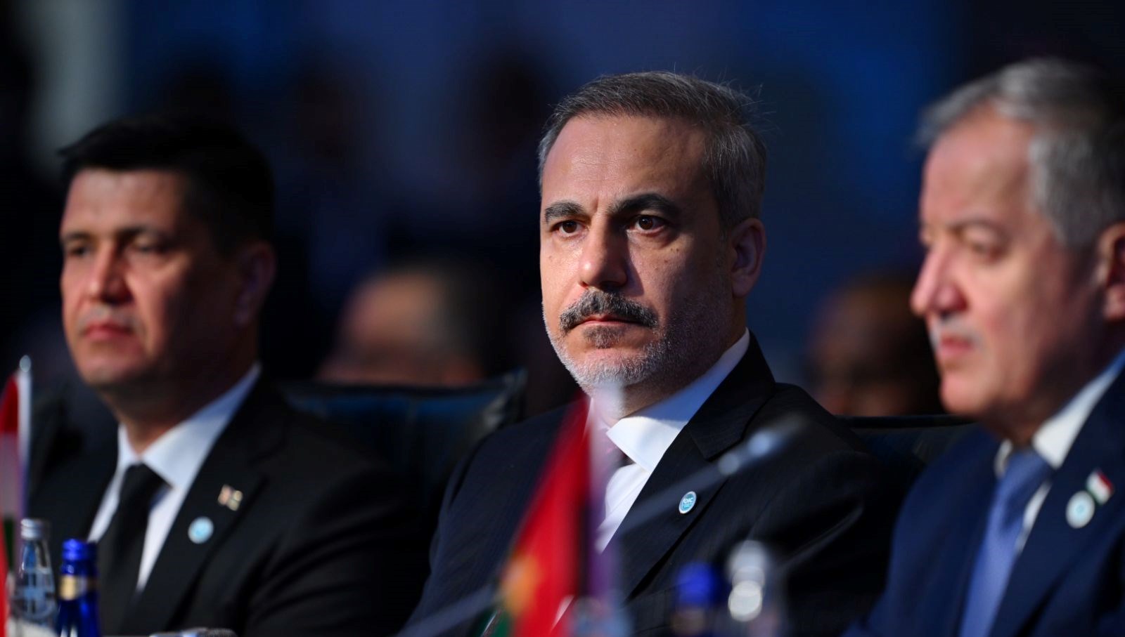 Dışişleri Bakanı Hakan Fidan, İslam İşbirliği Teşkilatı toplantısında konuşma yapıyor.