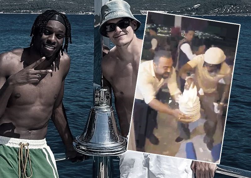 Liverpool'un dünyaca ünlü futbolcusu Jeremie Frimpong, tatil yaptığı Bodrum'daki cümbüşüyle