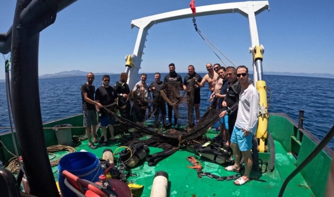 Ege ve Marmara denizlerinde terk edilmiş hayalet ağların paklığı, Çanakkale