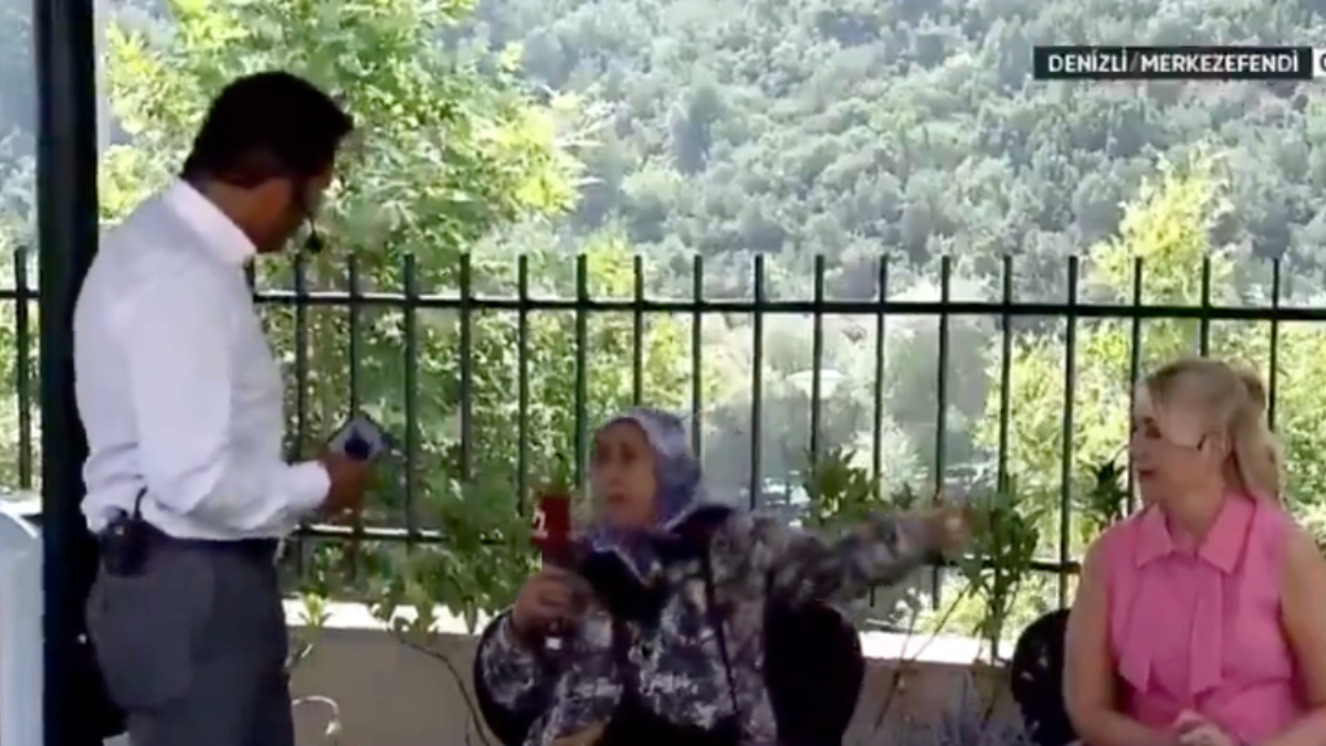 Halk TV ekranlarında değişik bir an yaşandı. Televizyona çıkardıkları bir