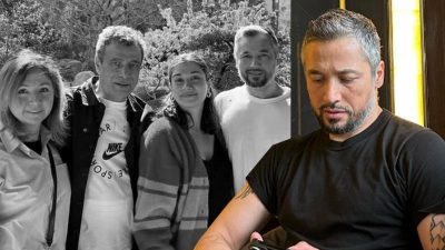 Ünlü futbolcu İlhan Mansız, eşi Lela Leyla'nın babasının hayatını kaybettiğini toplumsal