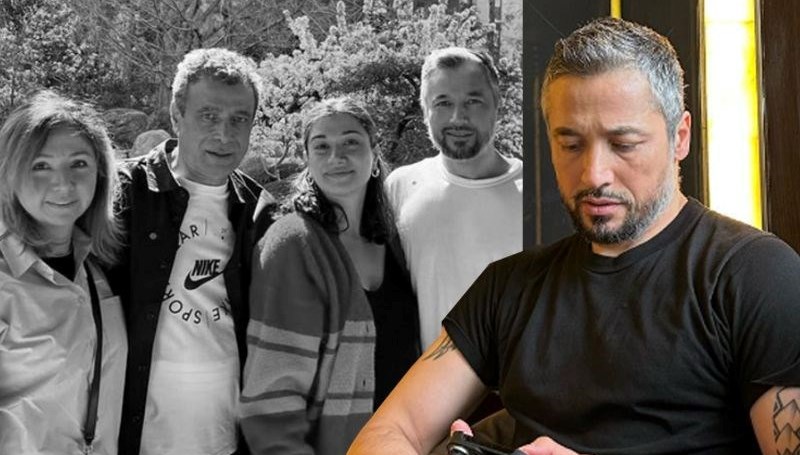 Ünlü futbolcu İlhan Mansız, eşi Lela Leyla'nın babasının hayatını kaybettiğini toplumsal