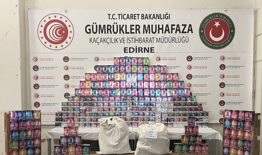 Kapıkule Hudut Kapısı'nda 29 kilo 576 gram esrar, 20 bin