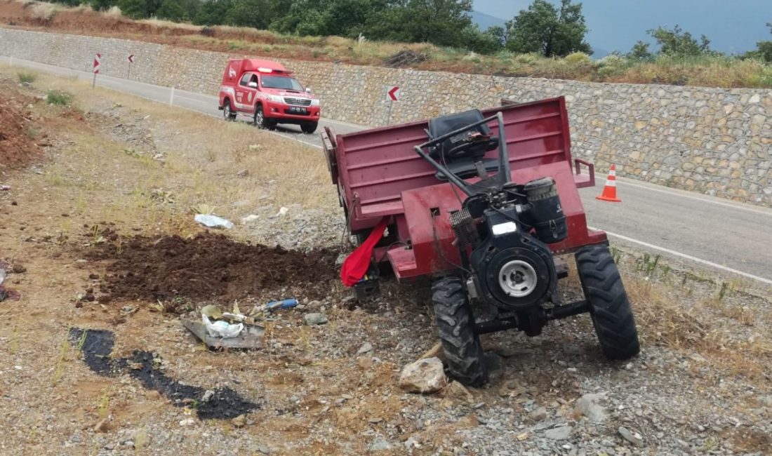 Malatya'da "patpat" ismi verilen tarım aracının devrilmesi sonucu 1 kişi öldü.