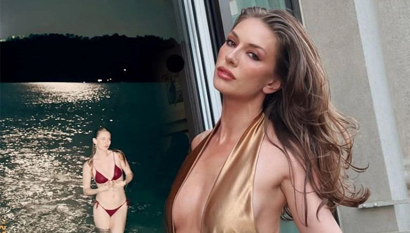 Ünlü oyuncu Yasemin Allen toplumsal medyada bikinili pozunu paylaştı.