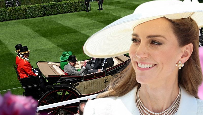 Prenses Kate, İngiltere’de İngiliz Kraliyet Ailesi onuruna düzenlenen Royal Ascot