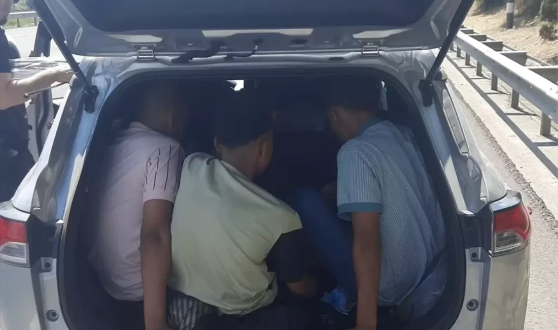 Sakarya'da durdurulan SUV aracında 9 düzensiz göçmen bulundu, şoför tutuklandı.