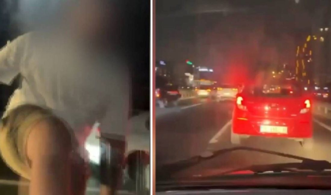 İstanbul'da bir şoför, trafik tartışmasının akabinde küfürler savurarak aracına ziyan