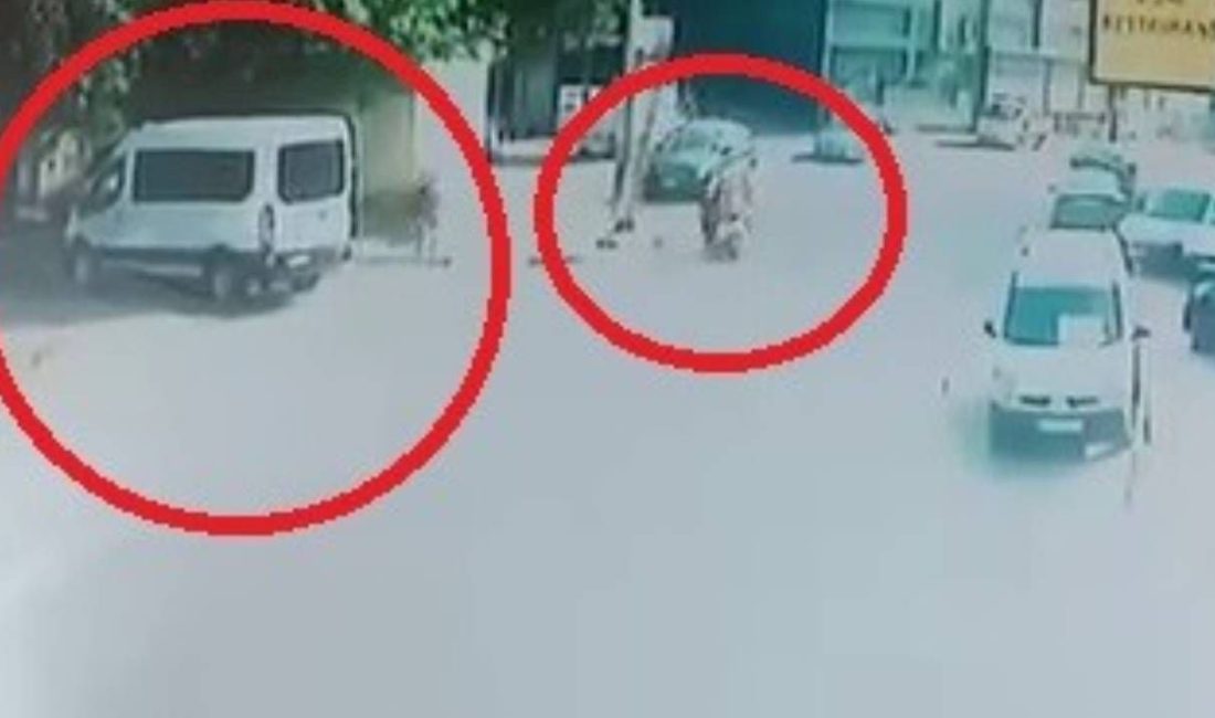 Bursa'da trafikte kurye ile tartışan şahıslar, genç adamı tekme tokat