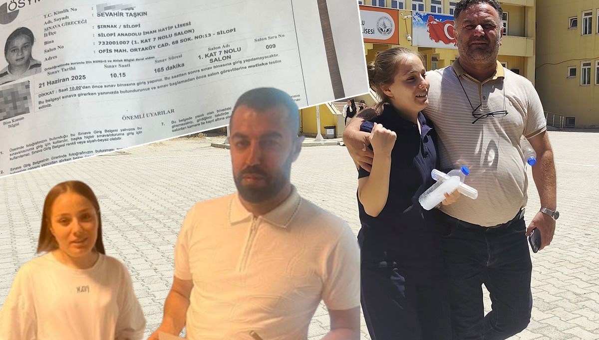 Şırnak'ın Silopi ilçesinde Temel Yeterlilik Testi’ne (TYT) girdiği okulun yanlış
