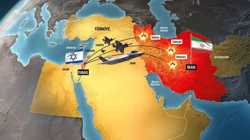 İran ile İsrail arasında tırmanan askeri kriz, Türkiye sınırına dayandı.