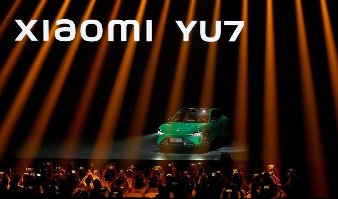 Çinli teknoloji devi Xiaomi, elektrikli SUV modeli YU7’yi satışa sunmasının
