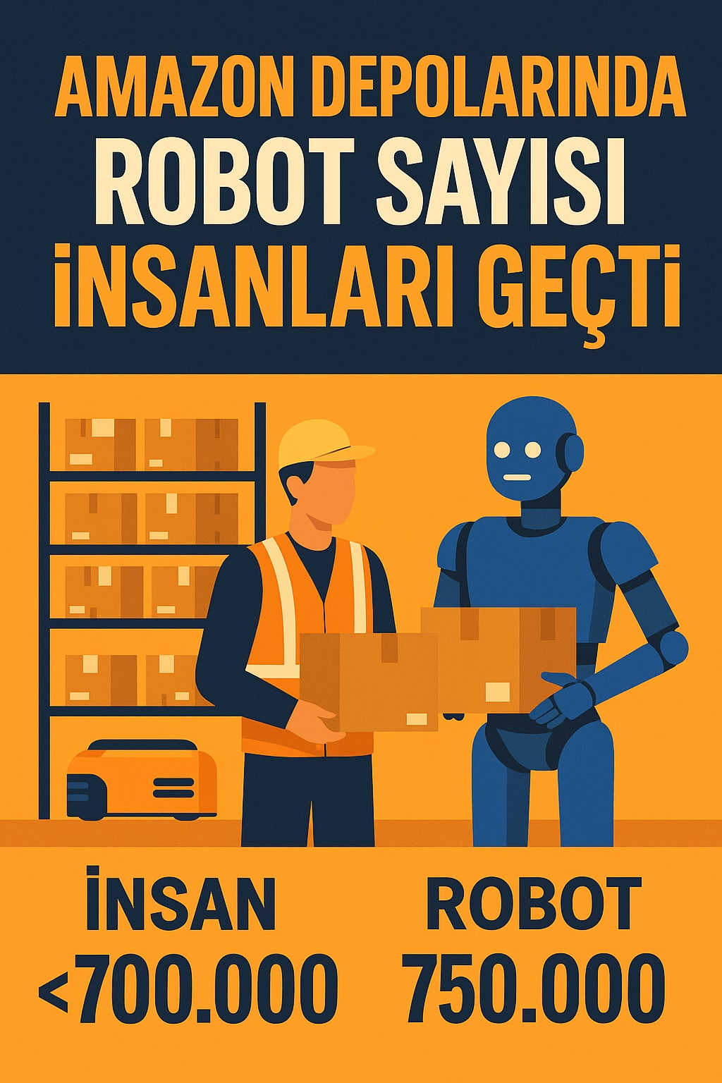 Dünyanın en büyük e-ticaret şirketlerinden Amazon, lojistik operasyonlarında tarihi bir