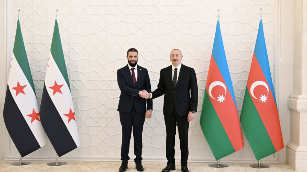 Suriye Devlet Başkanı Ahmed Şara, Bakü’de Azerbaycan Cumhurbaşkanı İlham Aliyev