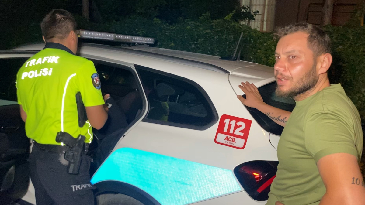 Aksaray’da 1.51 promil alkollü formda yakalanan şoför, ehliyetine el konulacağını