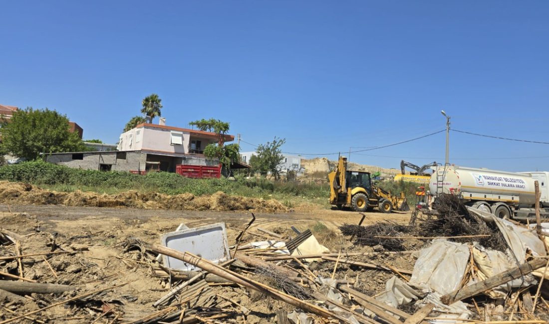Manavgat ilçesinde elektrik çizgisinin kopması sonucu çıkan yangında hayvancılıkla geçimini