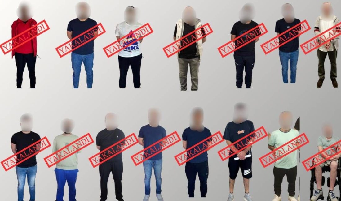 İçişleri Bakanı Ali Yerlikaya "Enselerindeyiz, bizden kaçamayacaklar" diyerek, 13'ü kırmızı