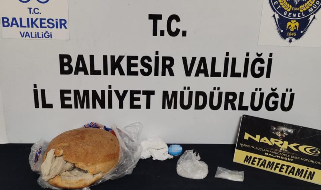 Kent merkezinde durdurulan bir araçta narkotik köpeğiyle yapılan aramada, ekmek