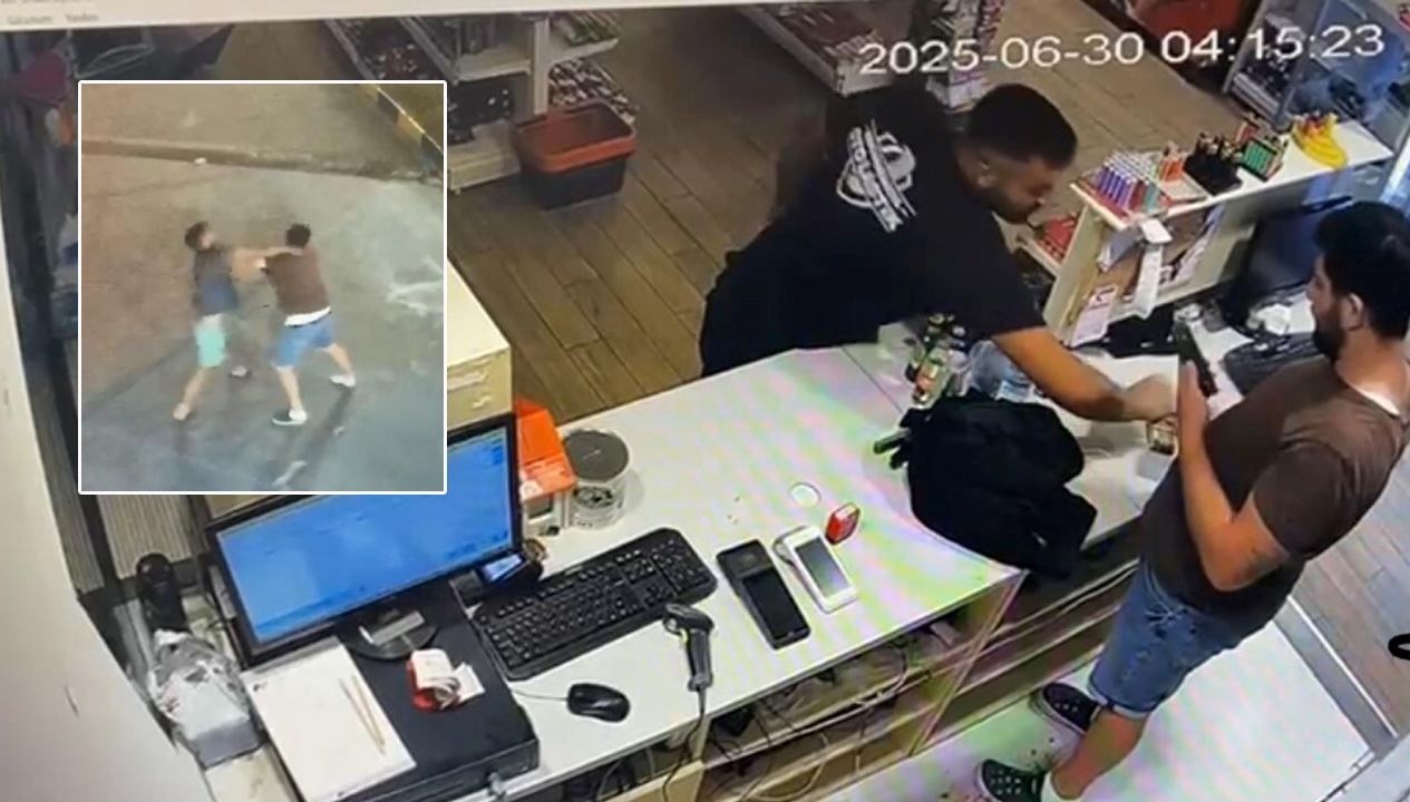 Bodrum'da bir akaryakıt istasyonu içerisinde bulunan markette veresiye sigara vermeyen