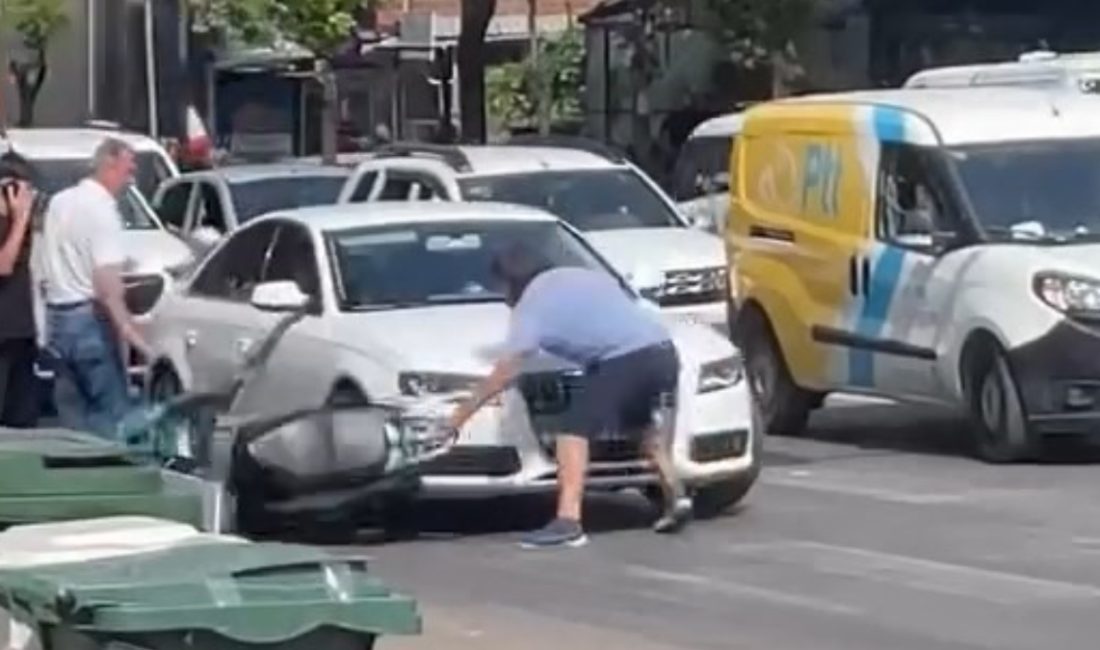 Yıldırım ilçesinde yol verme sıkıntısı sebebiyle çıkan tartışma kısa müddette