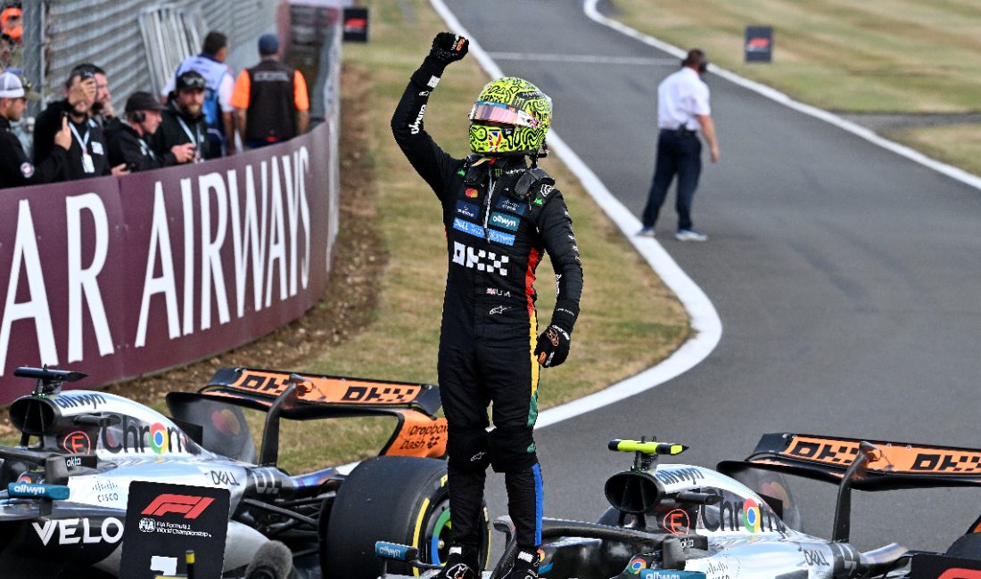 Formula 1 Britanya GP'sini McLaren pilotu Lando Norris birinci sırada
