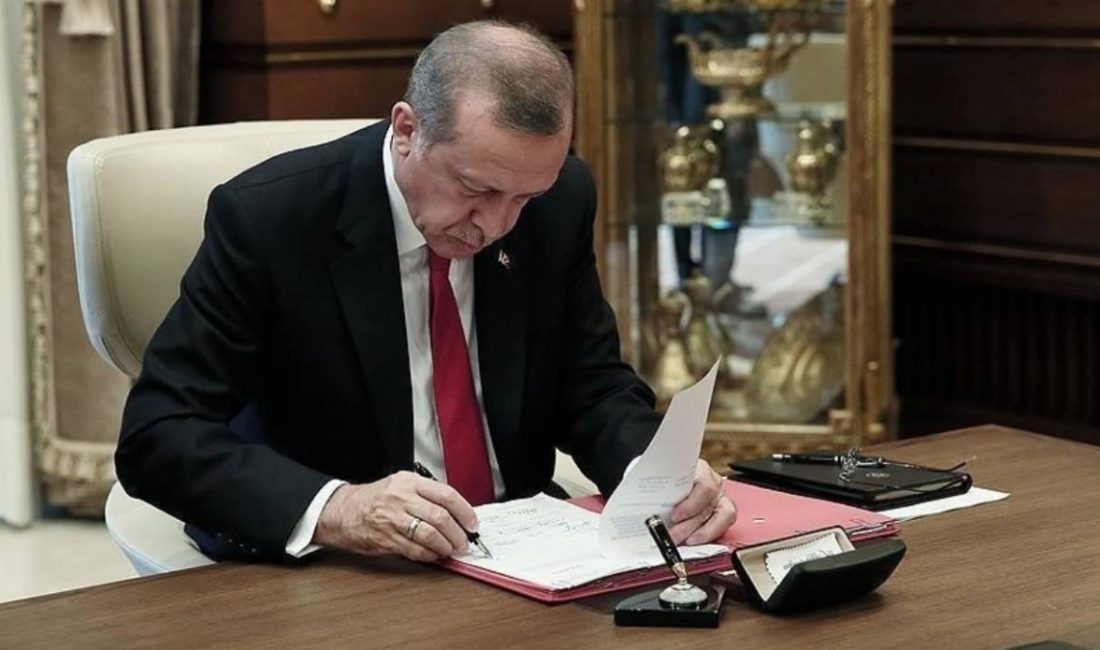 Cumhurbaşkanı Recep Tayyip Erdoğan'ın imzasıyla birtakım kurum ve kuruluşlara ait