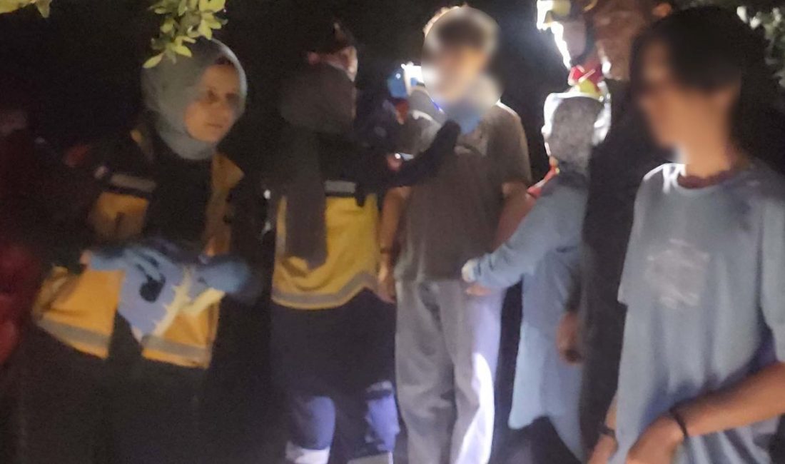 Konya'nın Seydişehir ilçesinde dağda mahsur kalan 17 ve 15 yaşlarındaki