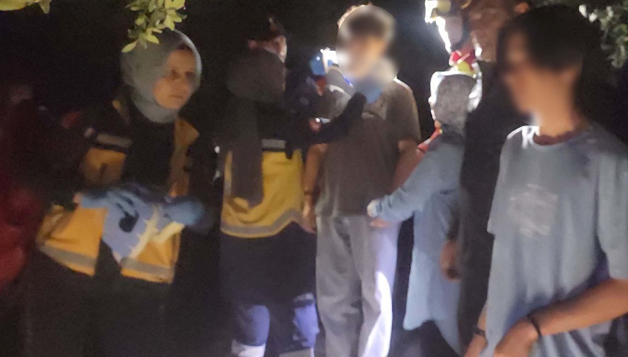 Konya'nın Seydişehir ilçesinde dağda mahsur kalan 17 ve 15 yaşlarındaki