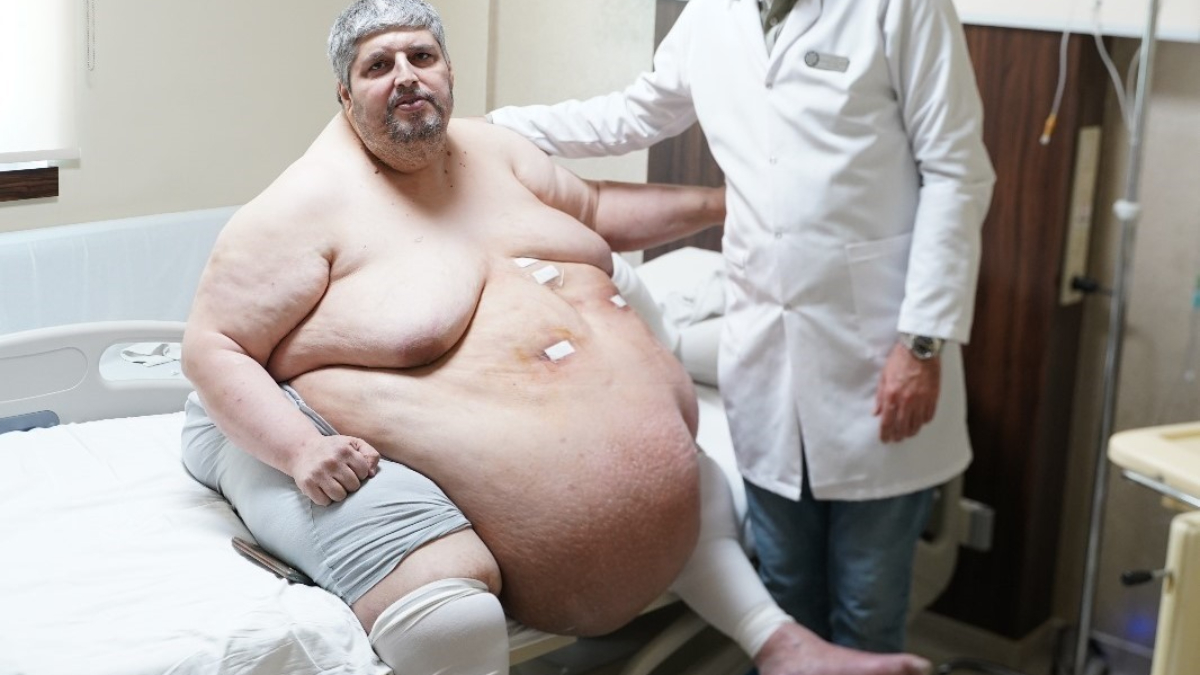 Nazilli ilçesinde, yatağa bağımlı ömür süren 310 kiloluk hasta, ağır
