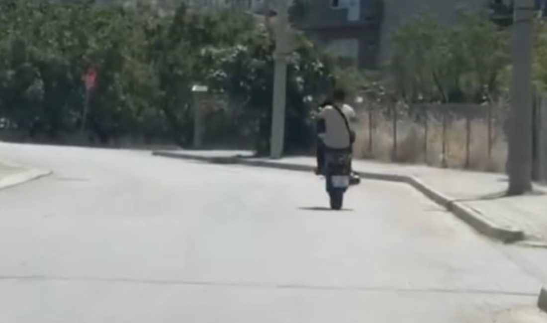 Kent merkezinde akrobatik hareketler yaparak trafiğe tehlikeye atan motosiklet şoförüne,