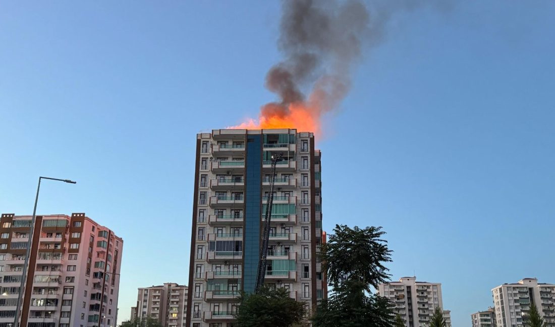 Kayapınar'da 13 katlı apartmanda çıkan, anne ve 3 çocuğunun hayatını