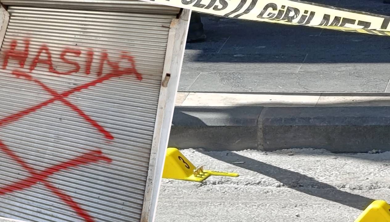 Adana'da kahvehane işletmecisi R.Ü., tartıştıkları için iş yerinin kepengine sprey