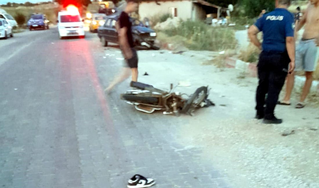 Meriç ilçesinde arabayla çarpışan motosikletin şoförü 19 yaşındaki Kasım Efe