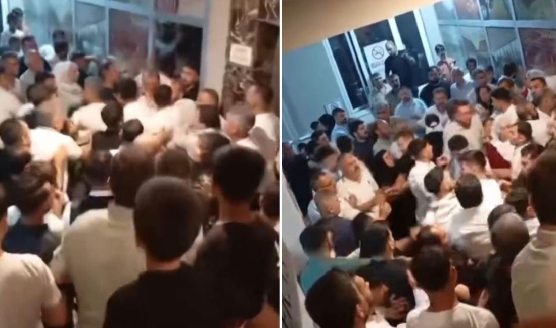 Bursa'da bir düğünde çocukların uyuşmazlığı nedeniyle başlayan tartışma hengameye dönüştü.