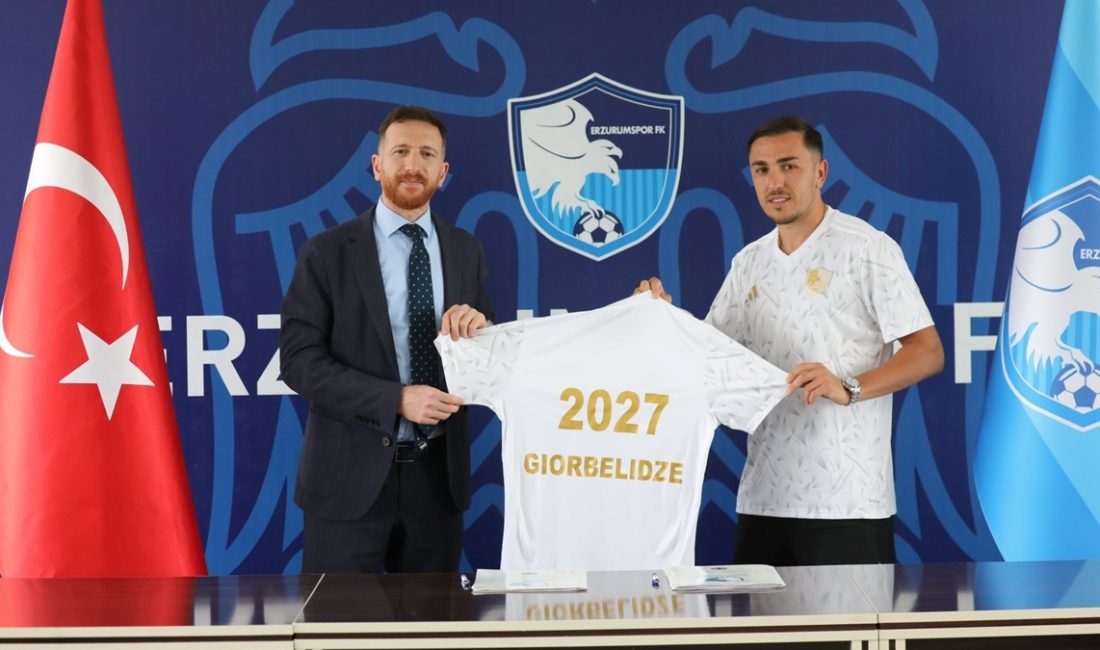 1. Lig'de uğraş eden Erzurumspor FK, yeni transferi Guram Giorbelidze