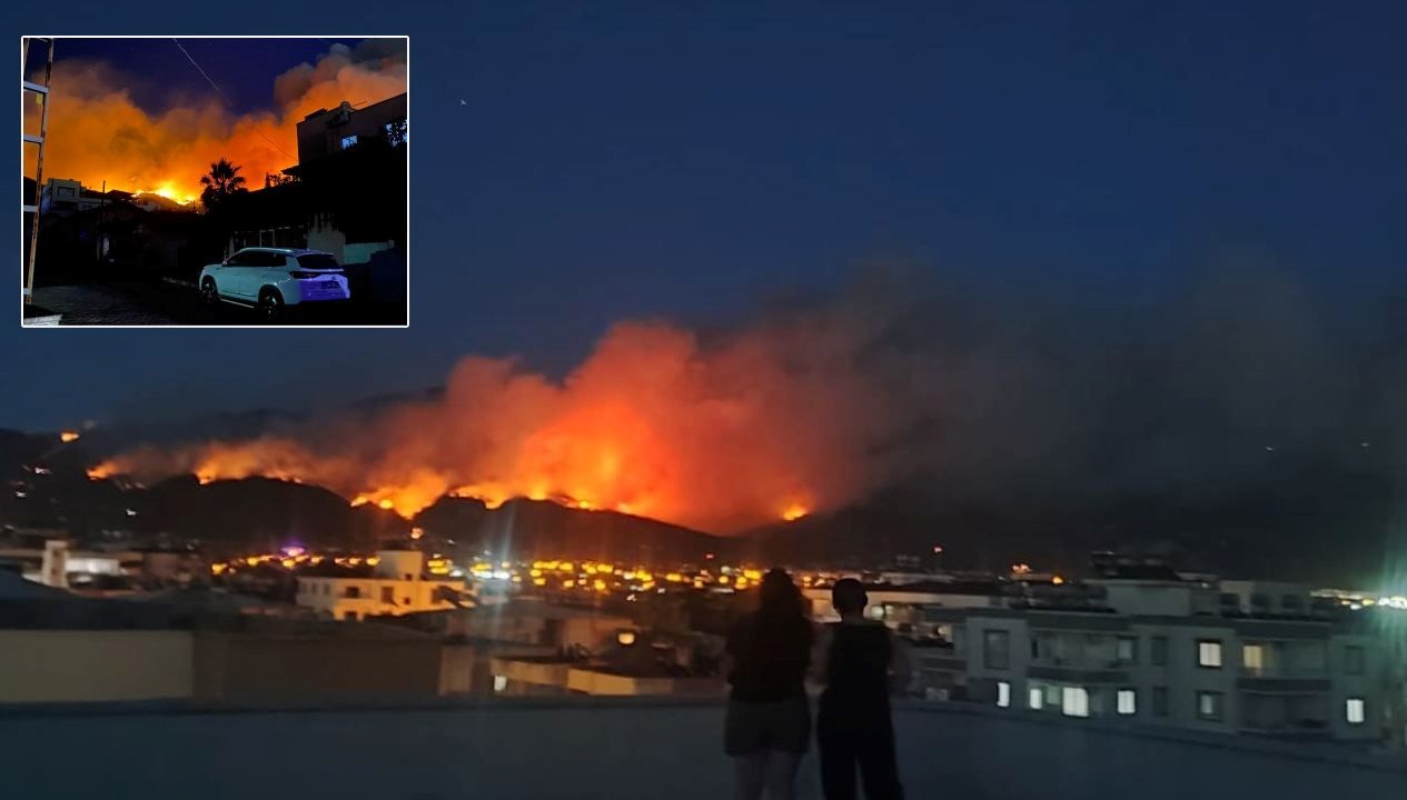 Hatay'ın Dörtyol ilçesinde orman yangını çıktı. Bölgeye çok sayıda yangın