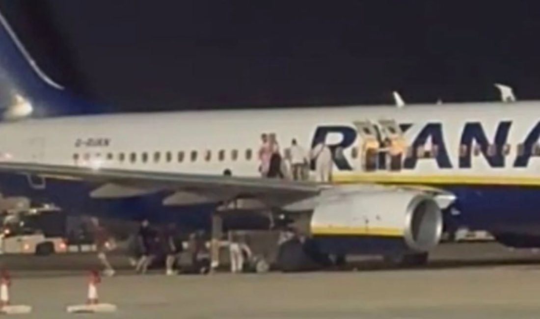 Mallorca Palma Havalimanı’nda Ryanair’e ilişkin bir uçağın yangın alarmı vermesi