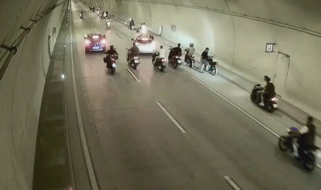 İstanbul Beyoğlu'nda motosikletleriyle Kasımpaşa-Hasköy Tüneli'ni kapatan 13 şoföre toplam 133