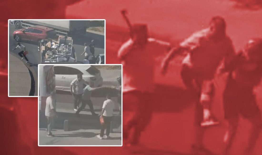 İstanbul'da araba şoförü ile hurda taşıyan kamyonetin şoförü ortasında hengame