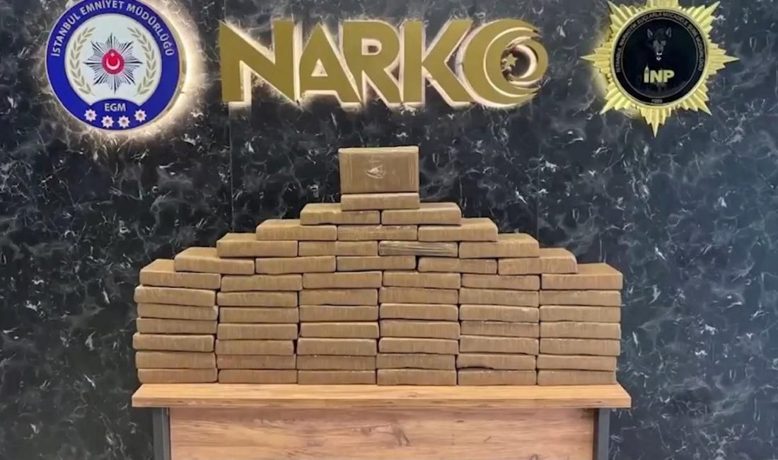 İstanbul'un Çatalca ilçesinde düzenlenen operasyonda 60 kilogram kokain ele geçirildi,