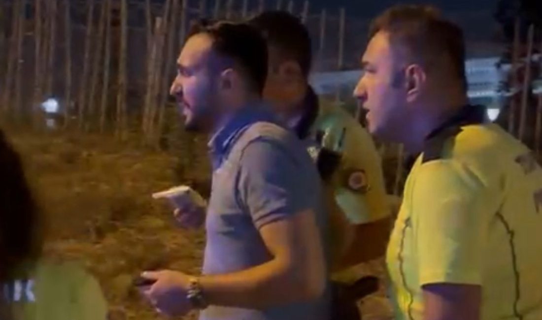 Sultanbeyli'de, trafik gruplarının gerçekleştirdiği kontrolde "Alkolmetreyi üfleyemiyorum" diyerek polisi uzun