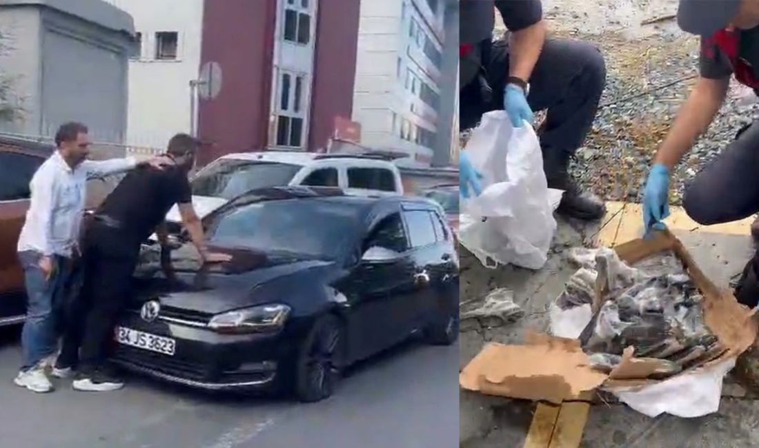Jandarma, İstanbul'da silah kaçakçılarına yönelik operasyon düzenlendi. Sokak ortasında elindeki
