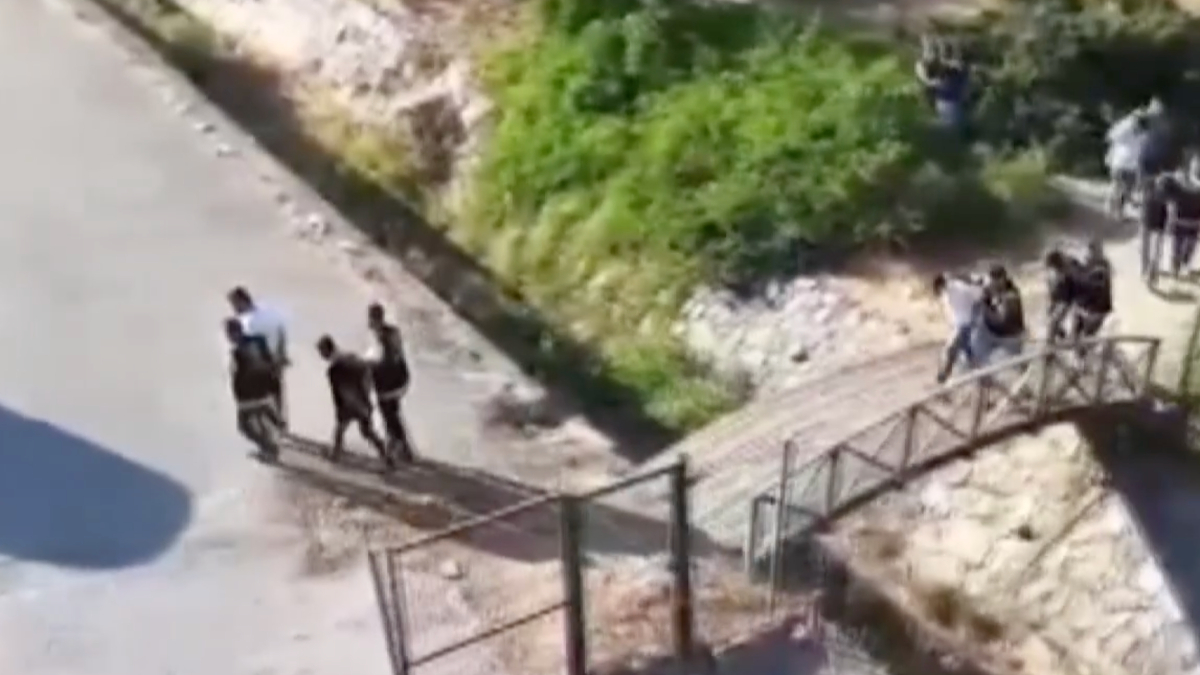 Pendik'te orman yangınlarına karşı yürütülen drone kontrolü sırasında ağaçlık alanda