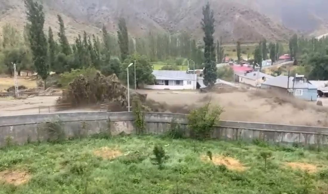 Kente evvelki gün vuran şiddetli yağışlar, kısa müddette sele neden